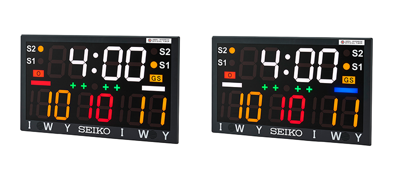 選手カラー：【左】赤／ 白　【右】白／ 青